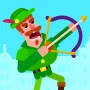Bowmasters is an ultimate archery game that requires you to have speed, strategy, and accuracy. You play as a skillful archer protecting a tower against waves of foes