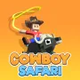 Welcome to the wild race of Cowboy Safari! This is a combination of endless running and zoo management simulation. You play a cowboy who rides, tames, and brings wild animals to an aerial zoo. The goal is to increase your animal collection to attract visitors and maximize cash for infrastructure upgrades.
