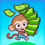 Welcome to the business world of Monkey Mart! This is a management simulation game with hands-free elements. You'll start your career with a small stall, personally planting seeds, harvesting ripe bananas, and placing them on the shelves to serve the monkey customers waiting in line.
