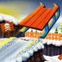 Slope-themed 3D endless runner Snow Rider. Drive a snowmobile downhill without brakes. Speed control, spatial awareness, and rapid reflexes are needed to avoid obstacles and collect rewards.