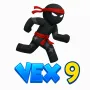 Vex 9 is a challenging sequel to the popular stickman platformer series, where players control a character to overcome a system of harsh obstacles to reach the destination.