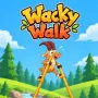 Welcome to Wacky Walk! Walking becomes chaos in this physics-based game, and it is funny. You’re going to be controlling a wacky avatar on top of high wooden stilts, trying to traverse colourful yet peril-filled courses.