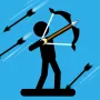 In The Archers 2, you play as a skillful archer, carrying a bow and arrow (and sometimes a spear, dart, depending on the version) to fight against enemies who are also stick-man characters. Your goal is to shoot down the enemy before they shoot you down.