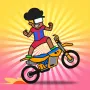 Wheelie Party is a free online game, arcade, stunt-riding, light driving. In this game, you control a motorbike, the main goal is to keep the front wheel off the road (ie “wheelie”, only using the rear wheel), and go as far as possible.